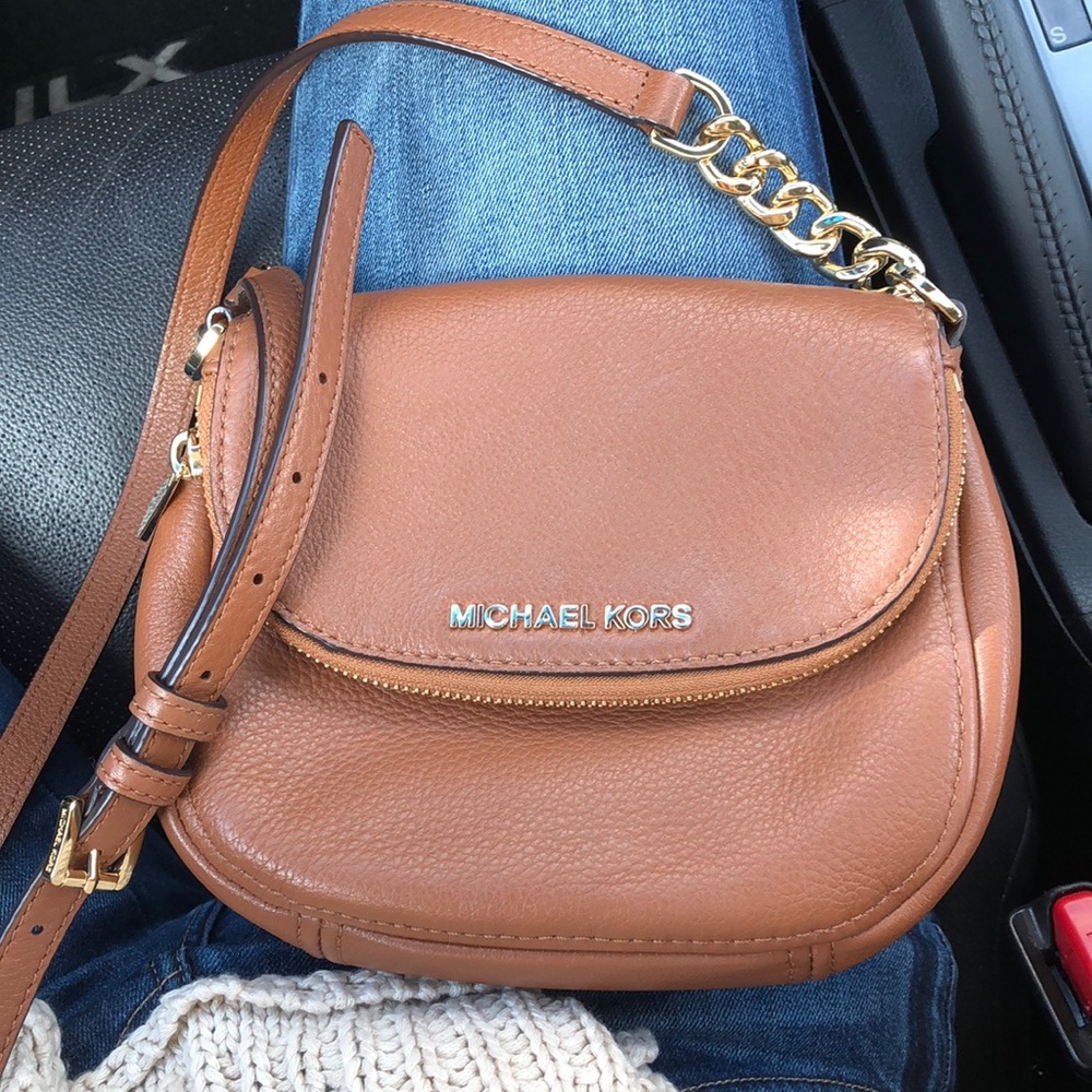 MK Crossbody Leather Bag
